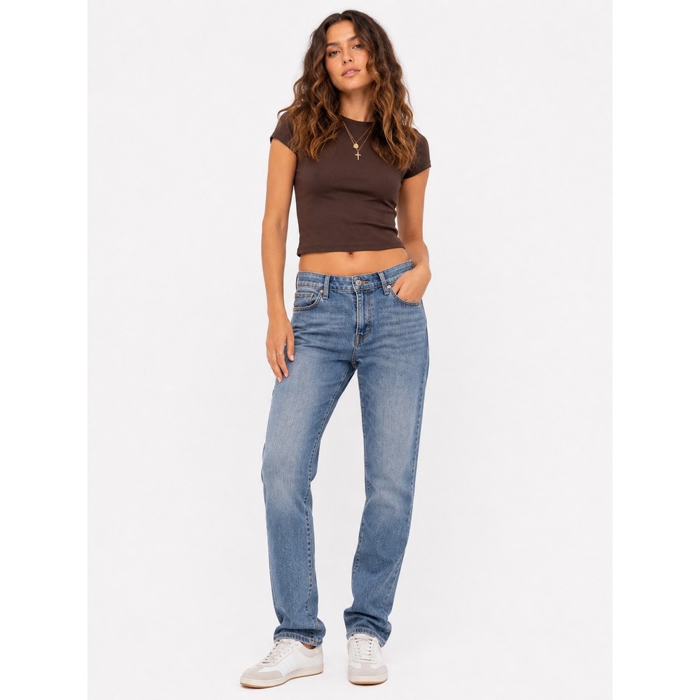 Levi 711 Skinny Jeans Womens 29 Blue Stretch Mid Rise Denim Casual Classic
